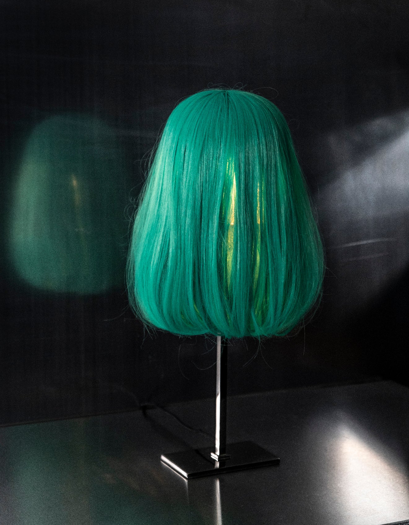 scalp standing lampshade - emerald