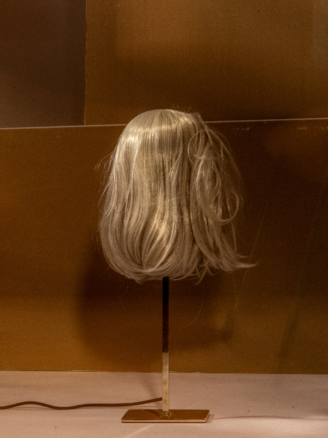 scalp standing lampshade - silver