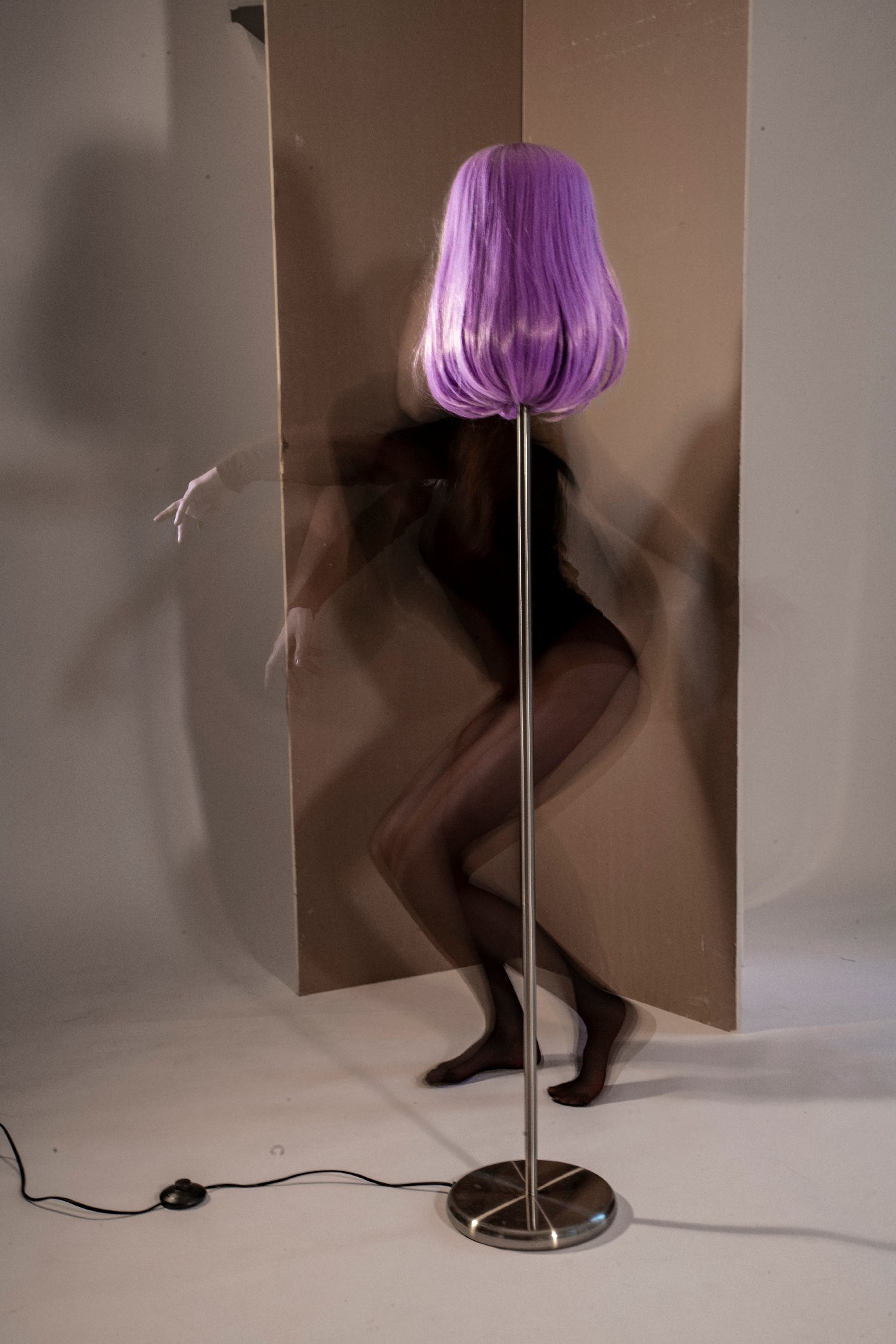 scalp standing lampshade - lilac