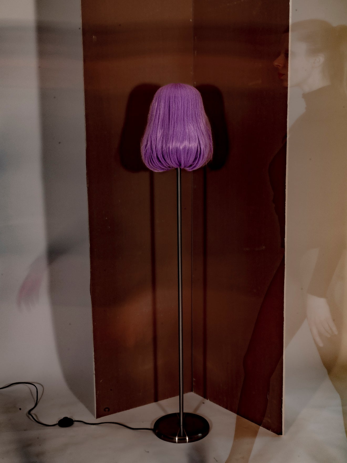 scalp standing lampshade - lilac