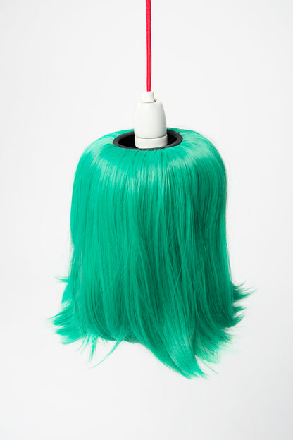 scalp pendant lampshade - emerald