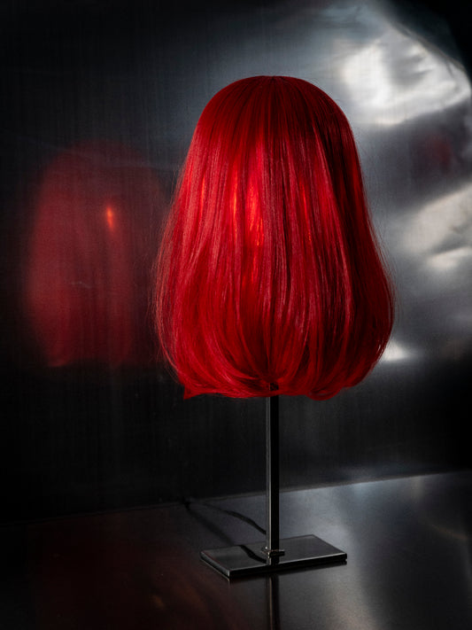 scalp standing lampshade - red