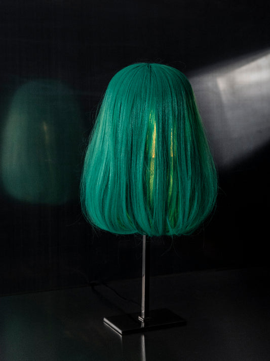 scalp standing lampshade - emerald