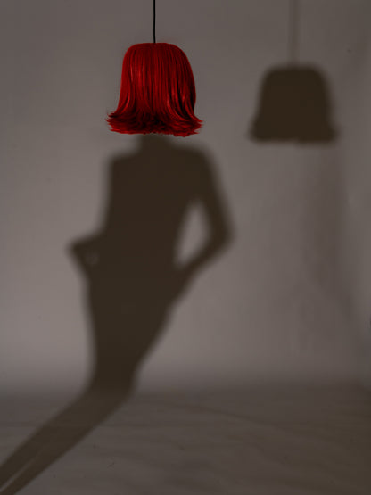 scalp pendant lampshade - red