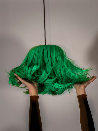 scalp pendant lampshade - emerald